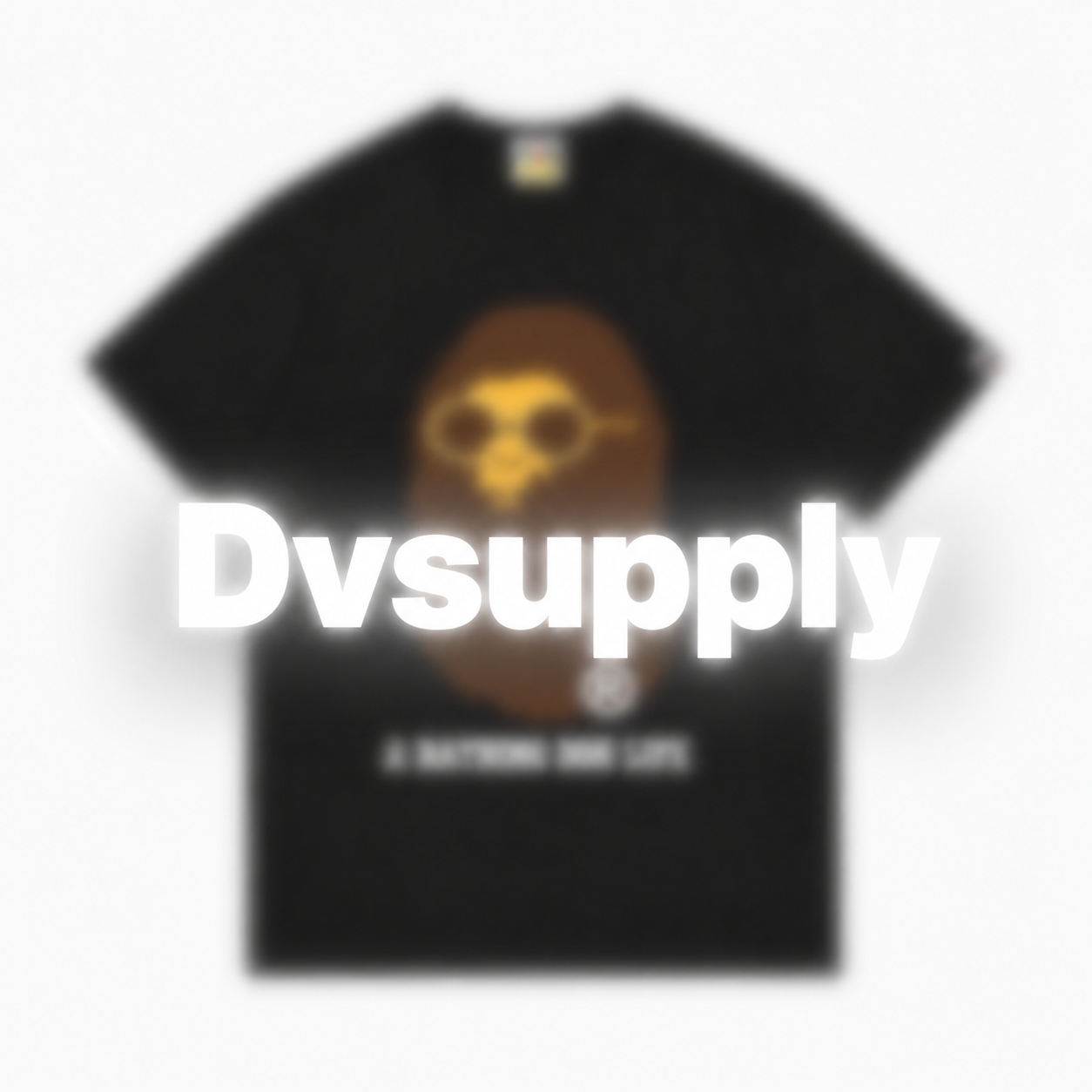 Inspired By “ Bape Black Tee with Glasses”