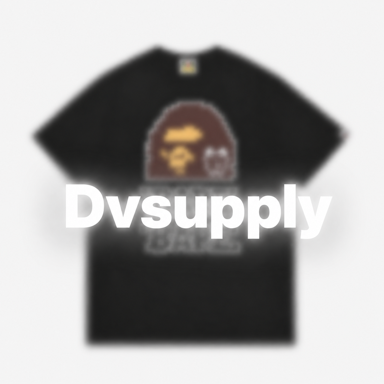 Inspired By “Bape Black Kit Cat Half Face Tee”