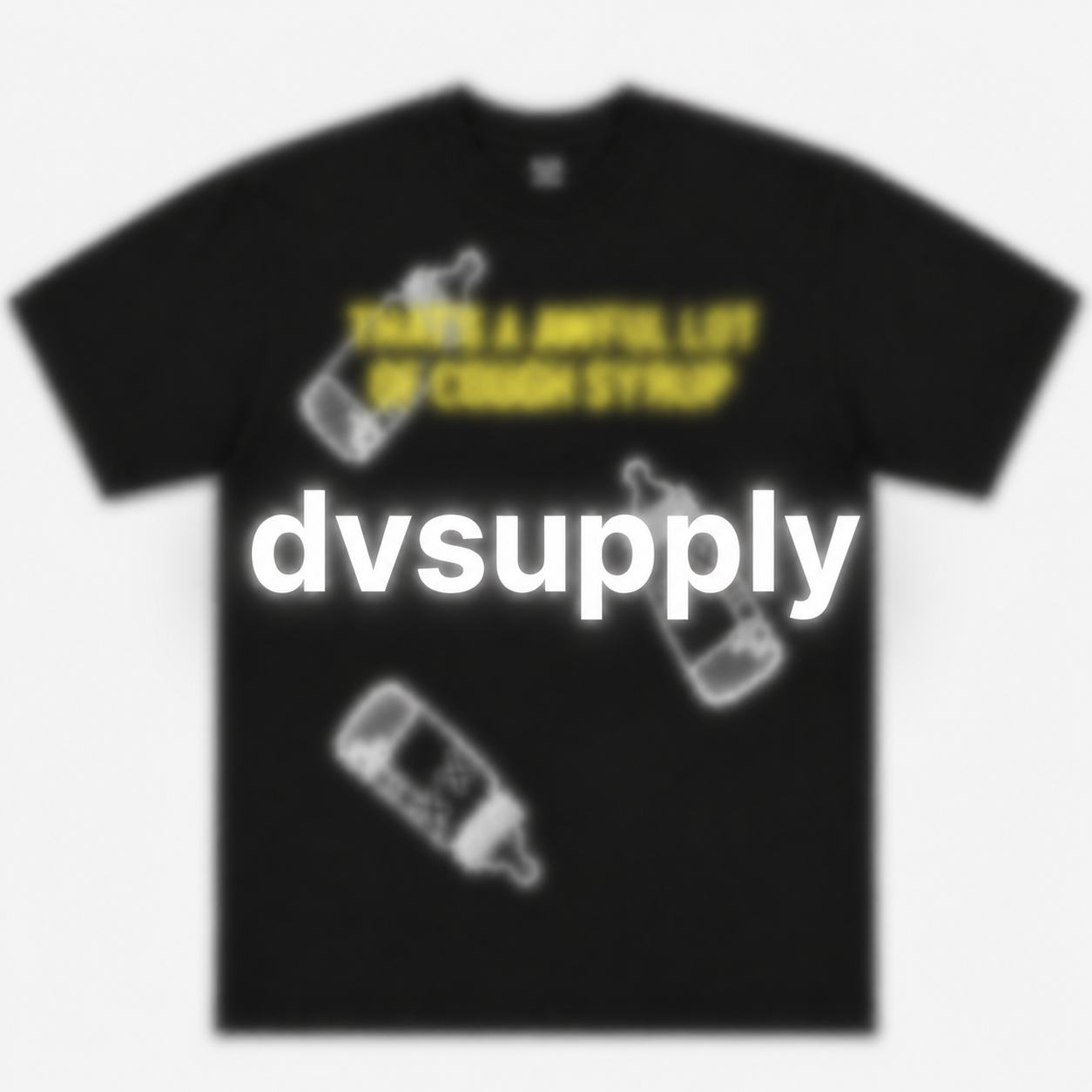 Inspired By “Awful Cough Syrup raining baby bottles tee”
